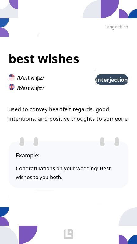 Best Wishes Definition & Meaning .